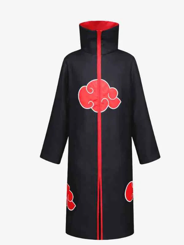 Naruto Akatsuki Red Cloud Cloak Jacket