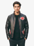 Akatsuki Black Leather Jacket from Naruto