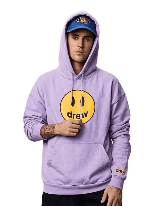 Justin Bieber Drew House Purple Oversized Hoodie